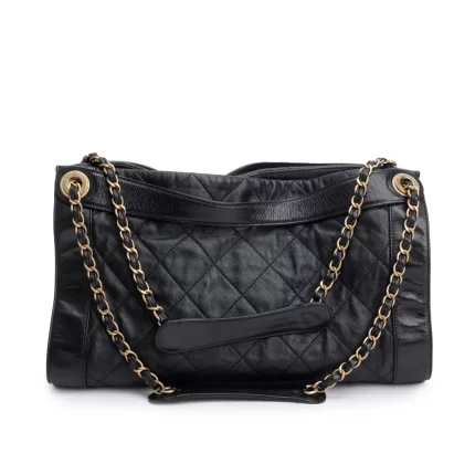 Black Quilted Calfskin Leather Small In The Mix Tote