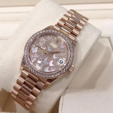 Rolex 18K Everose gold women watch 31 Everose Gold