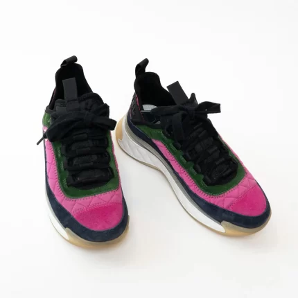 Pre-Loved Chanel™ Multicolor Suede Sneakers Size 36
