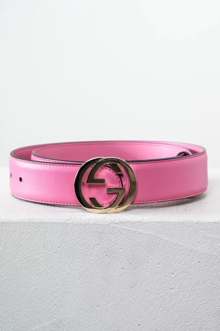 Pink Metal GG Marmont Belt