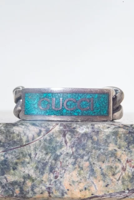 Silver Turquoise Silver Chain Ring (8 US/16)