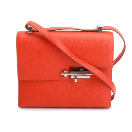 Rouge Tomate Epsom Leather Verrou 23