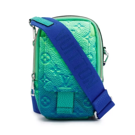 Taurillon Monogram Illusion Double Phone Pouch with box