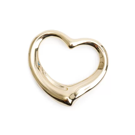 Elsa Peretti 18k Yellow Gold 36 MM Open Heart Pendant w/ Box