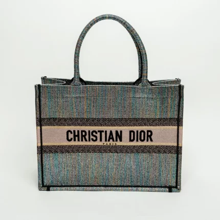 Metallic Multicolour Lurex Medium Book Tote
