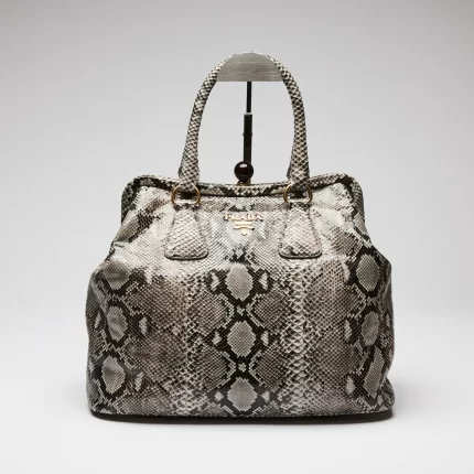 Python Leather Handbag
